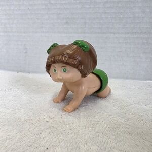 Cabbage Patch Kids Crawling Babies Wind Up Doll‎ Toy 1983 Tomy Vintage